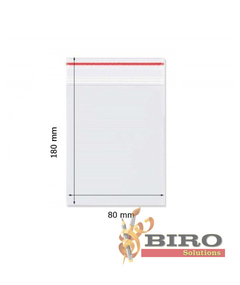 Pungulițe cu zip lock, 80*180 mm, 100 buc